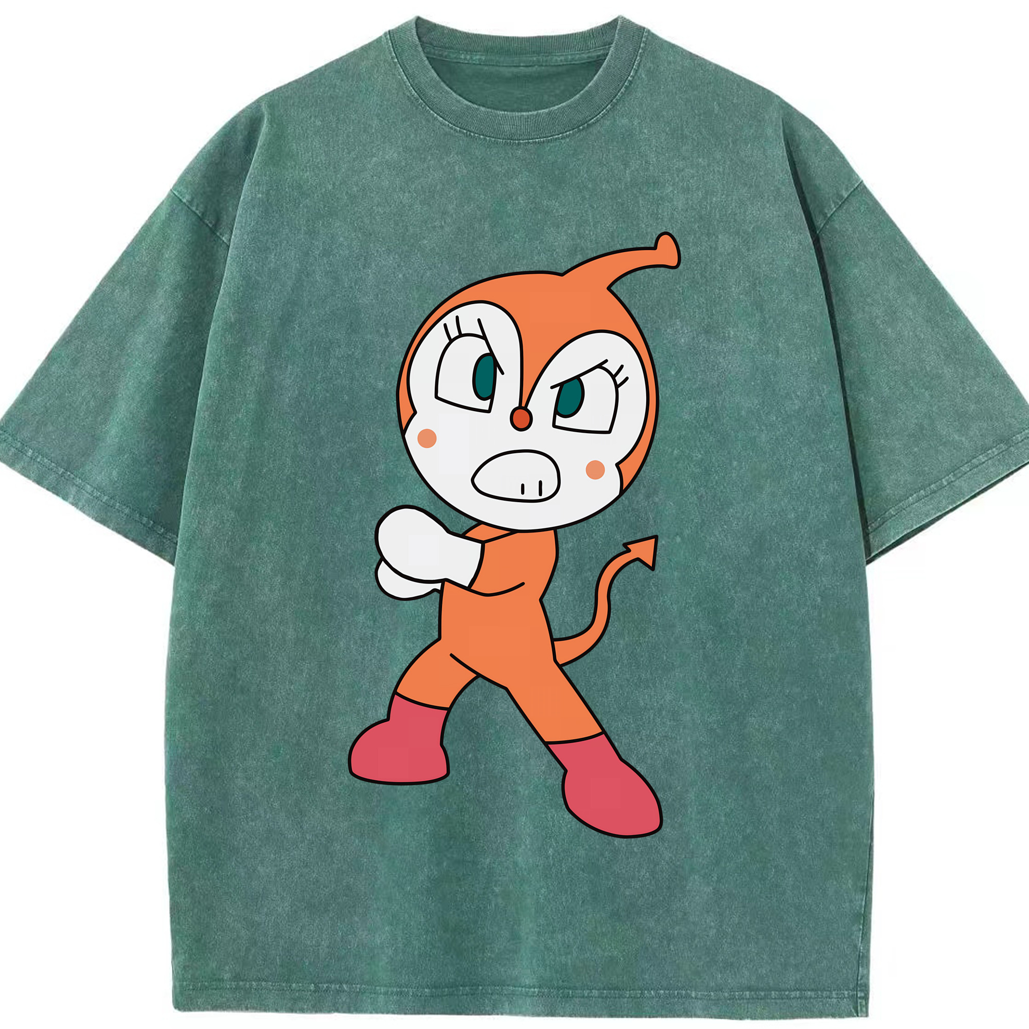 （画像用） アンパンマン Anpanman 綿100% ヴィンテージ風 半袖Tシャツ（フロントプリント）